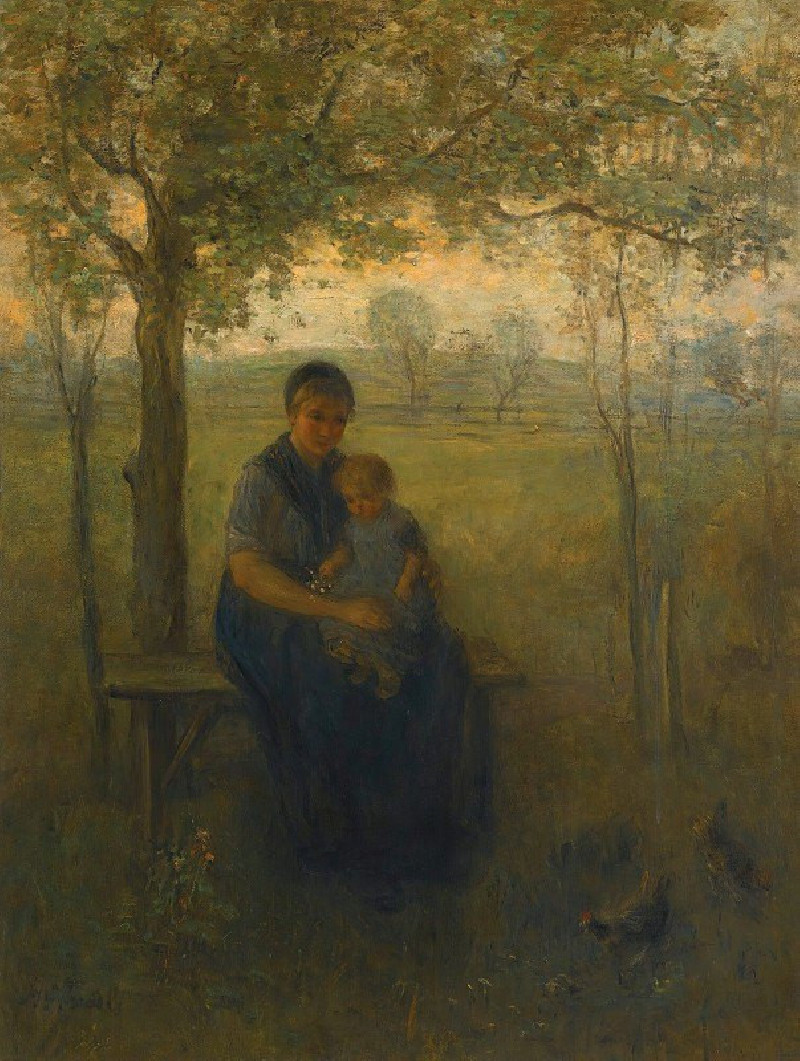 The Madonna Of Drenthe reproduction of painting by Jozef Israëls. ALL GICLEE PRINTS