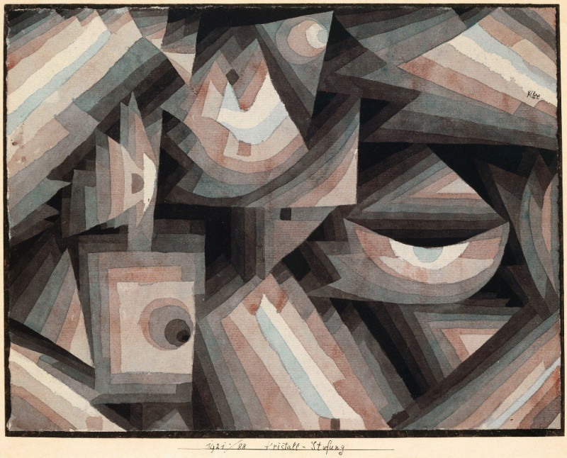 Paul Klee reprodukcija Crystal gradation (1922), VISOS REPRODUKCIJOS , paveikslai, reprodukcijos internetu