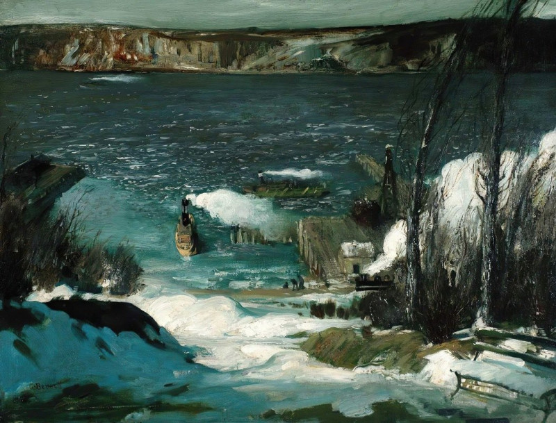 George Wesley Bellows reprodukcija North River (1908), VISOS REPRODUKCIJOS , paveikslai, reprodukcijos internetu