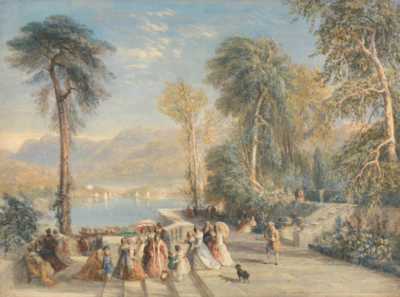 Windermere During the Regatta (1832) reproduction of painting by David Cox. ALL GICLEE PRINTS