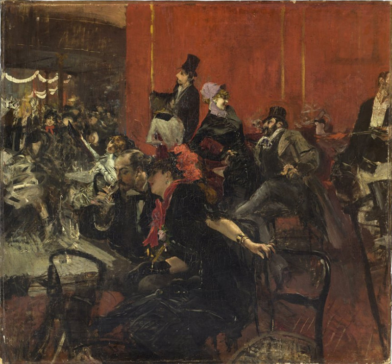 Feast Scene (circa 1889) reproduction of painting by Giovanni Boldini. ALL GICLEE PRINTS