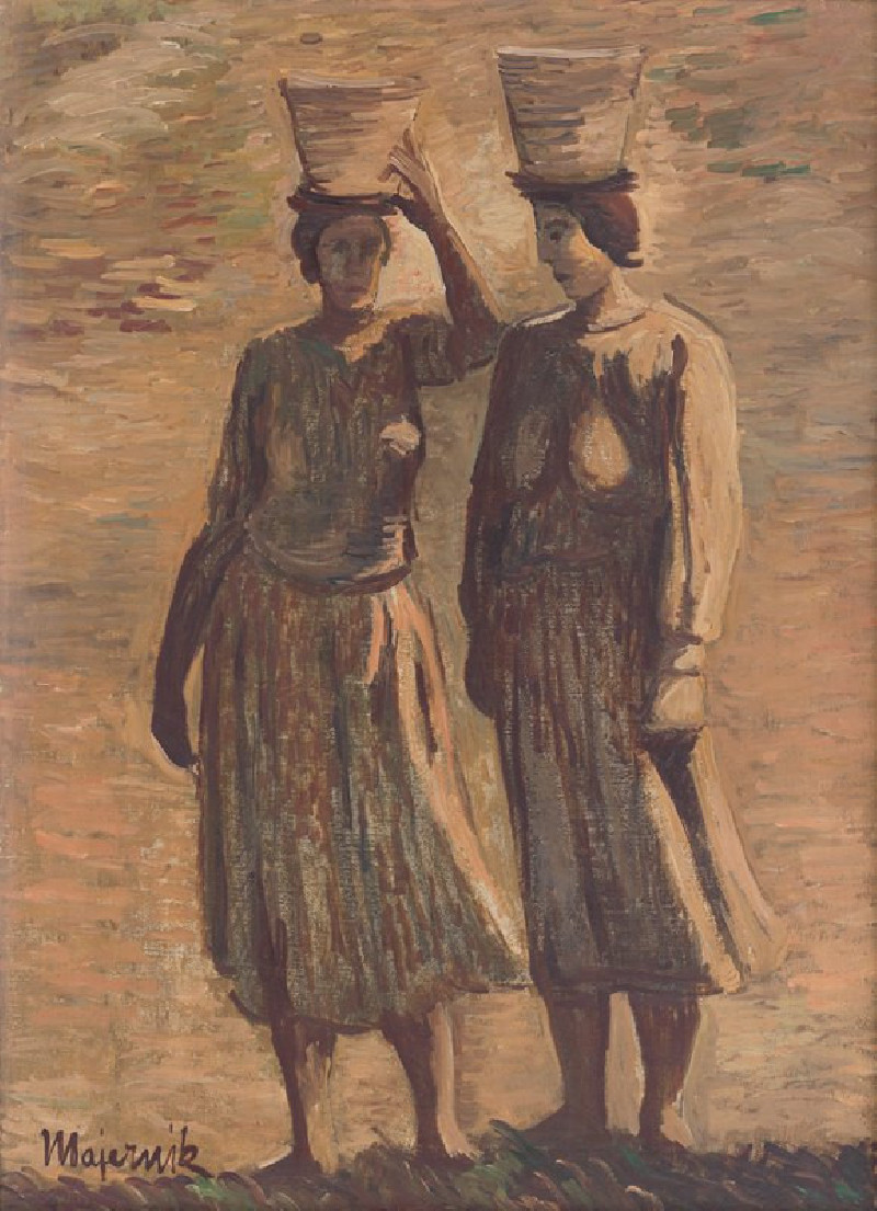 Water Bearers (1940) reproduction of painting by Cyprián Majerník. ALL GICLEE PRINTS