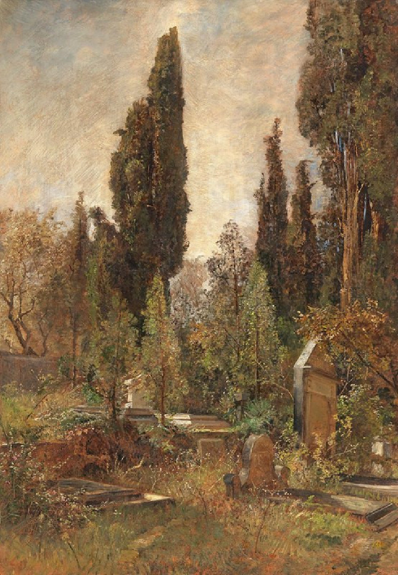 Old Cemetery reproduction of painting by Marie Egner. ALL GICLEE PRINTS