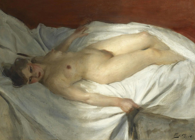 Anders Zorn reprodukcija Uppvaknande (The Awakening) (1906), VISOS REPRODUKCIJOS , paveikslai, reprodukcijos internetu