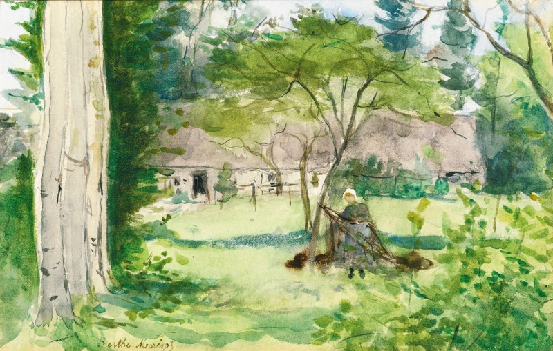 Berthe Morisot reprodukcija Paysage (1867), VISOS REPRODUKCIJOS , paveikslai, reprodukcijos internetu