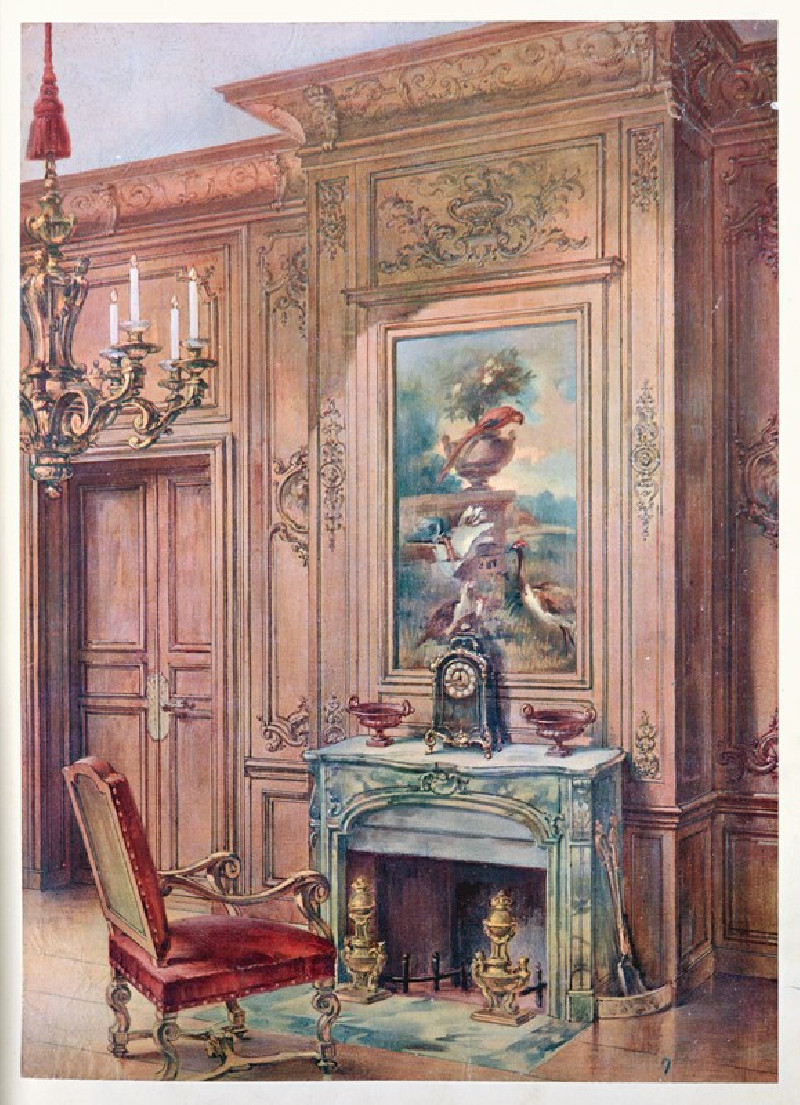 Bibliothéque Louis XIV…. (1907) reproduction of painting by Georges Rémon. ALL GICLEE PRINTS