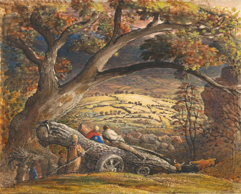 The Timber Wain (between 1833 and 1834) reproduction of painting by Samuel Palmer. ALL GICLEE PRINTS