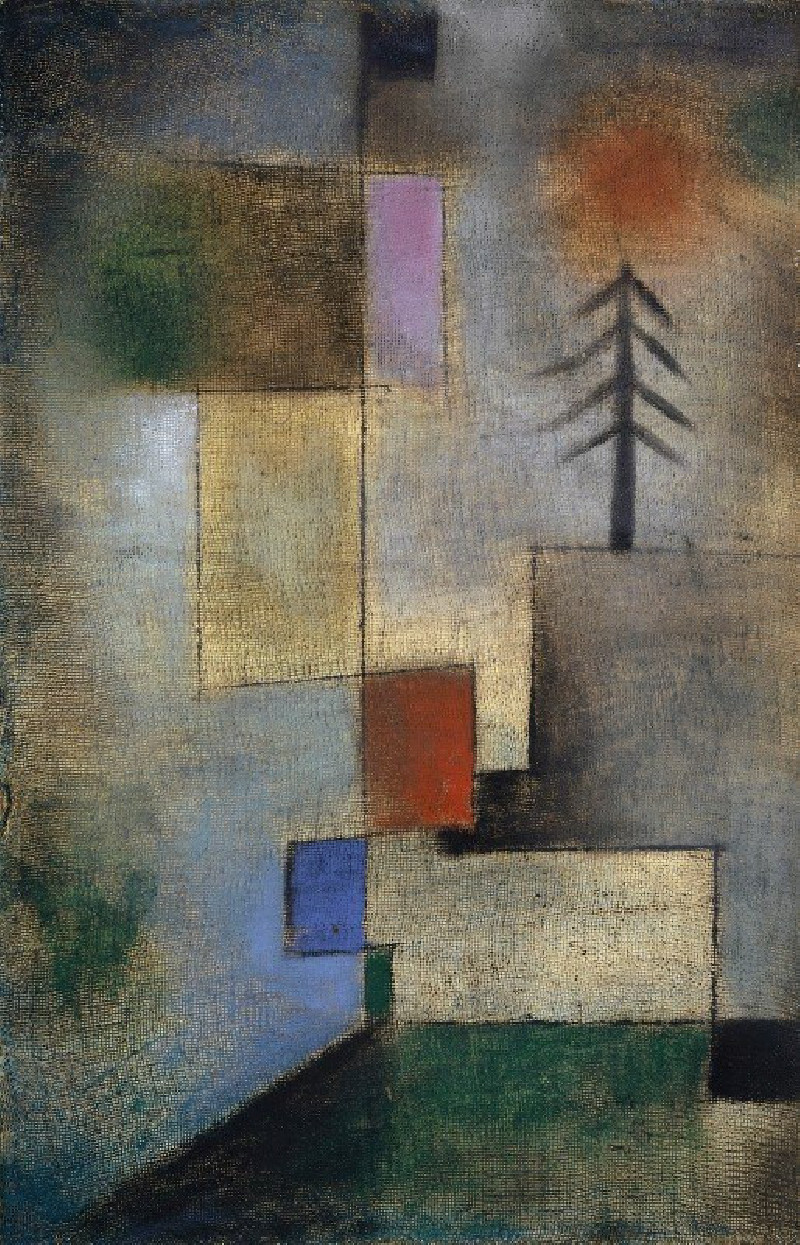 Small Picture of Fir Trees (1922) reproduction of painting by Paul Klee. ALL GICLEE PRINTS