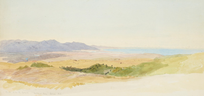 Mouth of the Aorere River, Golden Bay, Nelson, N.Z. (1871) reproduction of painting by Honorable James Richmond. ALL GICLEE P...