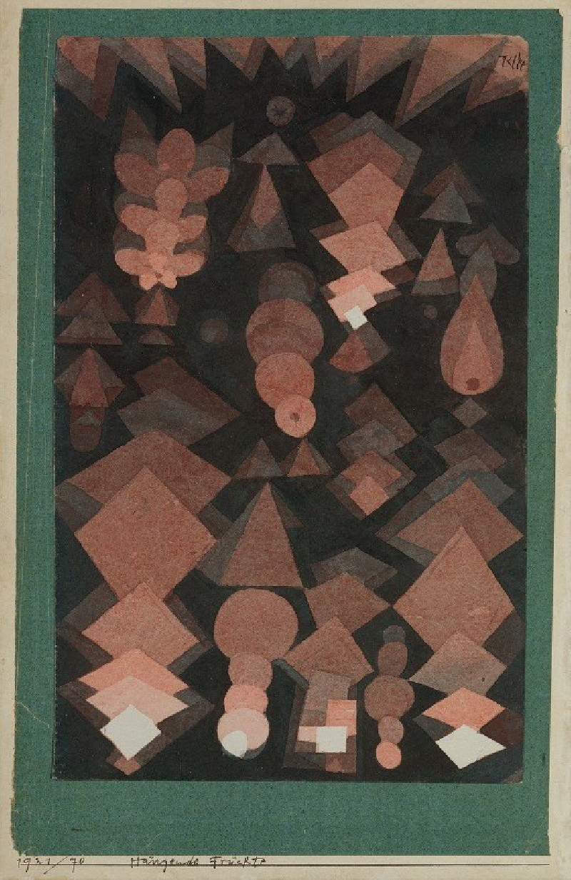 Suspended Fruit (1921) reproduction of painting by Paul Klee. ALL GICLEE PRINTS