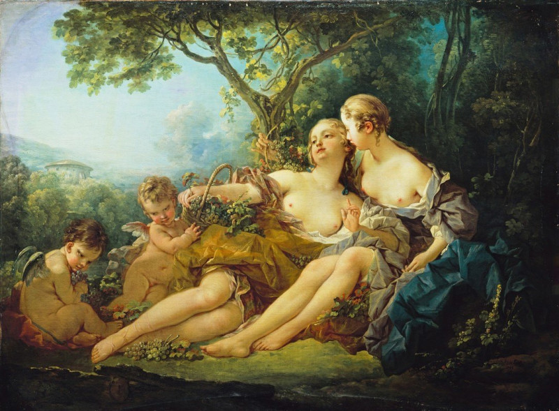 Erigone Conquered (Erigone vaincue) (1745) reproduction of painting by Francois Boucher. ALL GICLEE PRINTS