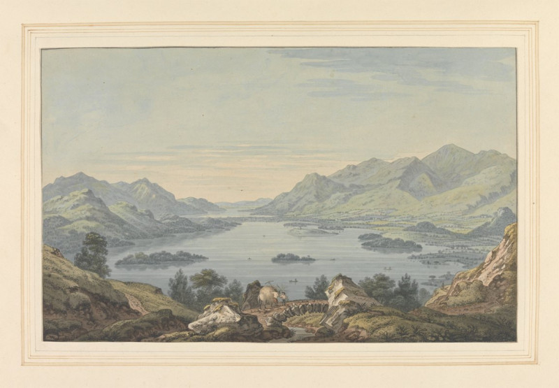 Vale of Keswick and Derwent Water reproduction of painting by Joseph Farington. ALL GICLEE PRINTS