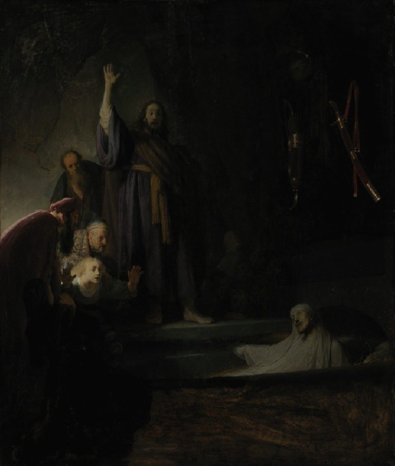 Rembrandt van Rijn reprodukcija The Raising of Lazarus (circa 1630-1632), VISOS REPRODUKCIJOS , paveikslai, reprodukcijos int...