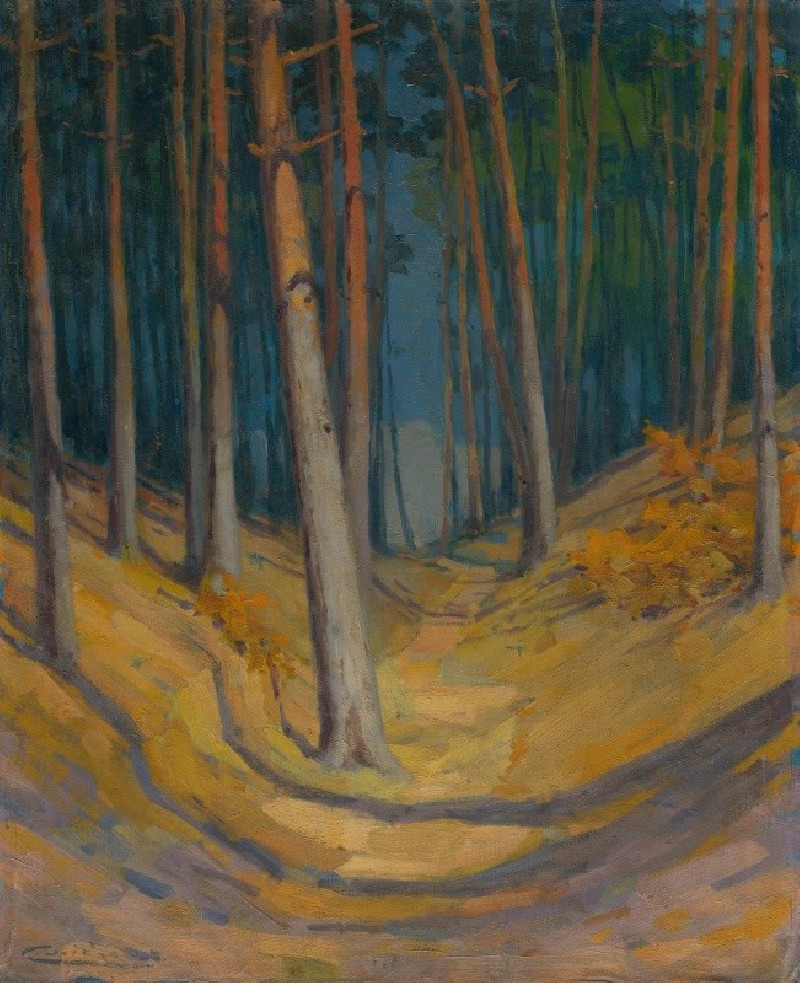 Forest (1925) reproduction of painting by Ľudovít Čordák. ALL GICLEE PRINTS