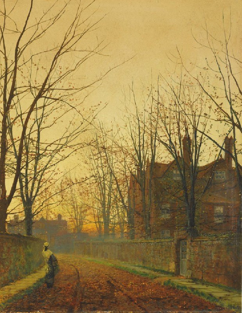 John Atkinson Grimshaw reprodukcija Late October (1882), VISOS REPRODUKCIJOS , paveikslai, reprodukcijos internetu