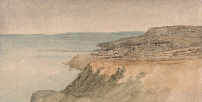 Lyme Regis, Dorset (ca. 1797) reproduction of painting by Thomas Girtin. ALL GICLEE PRINTS