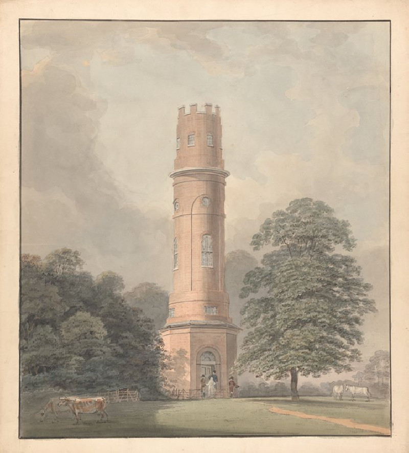 An Observation Tower (after 1806) reproduction of painting by Samuel Davis. ALL GICLEE PRINTS