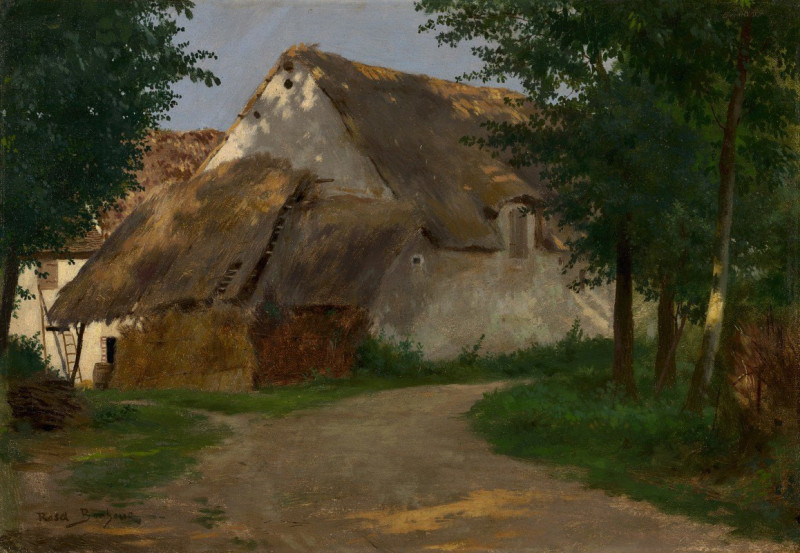 The Farm at the Entrance of the Wood (1860-1880) reproduction of painting by Rosa Bonheur. ALL GICLEE PRINTS