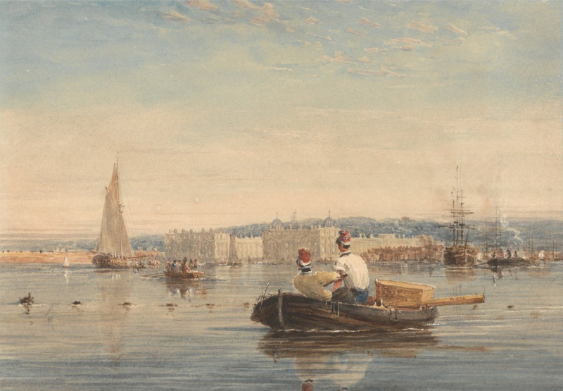 David Cox reprodukcija Greenwich (1820s), VISOS REPRODUKCIJOS , paveikslai, reprodukcijos internetu