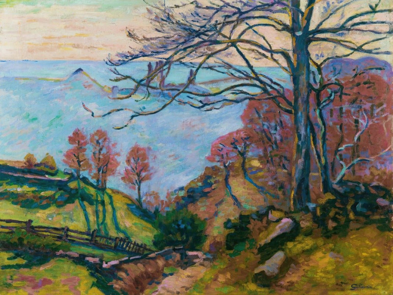 Les Bréjots (1917) reproduction of painting by Armand Guillaumin. ALL GICLEE PRINTS