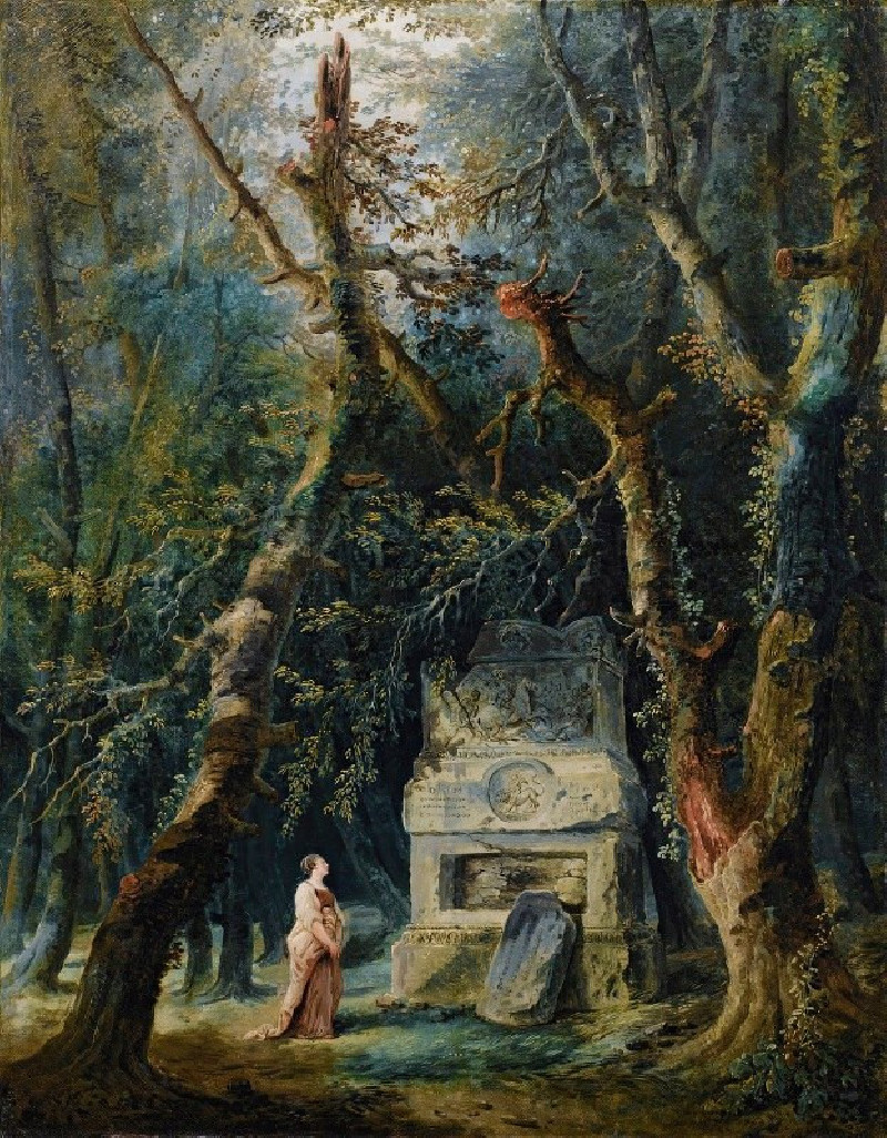 La Promenade Solitaire (1777) reproduction of painting by Hubert Robert. ALL GICLEE PRINTS