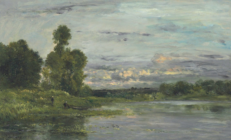 Les Bords De L’oise (1876) reproduction of painting by Charles François Daubigny. ALL GICLEE PRINTS