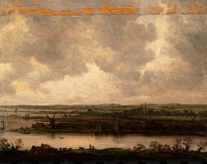 Jan van Goyen reprodukcija Panoramic View of the River Spaarne and the Haarlemmermeer (in or after 1644), VISOS REPRODUKCIJOS...