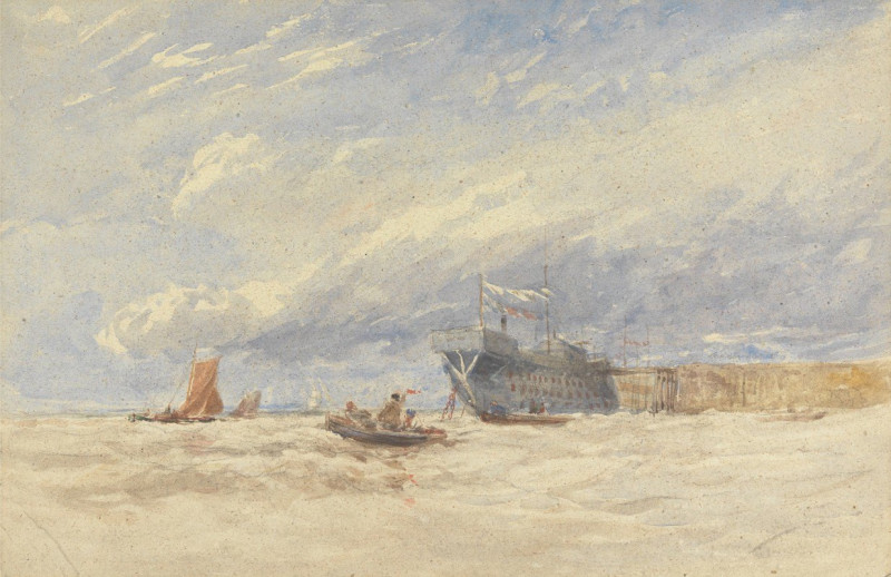 On the Medway (early 1850s) reproduction of painting by David Cox. ALL GICLEE PRINTS