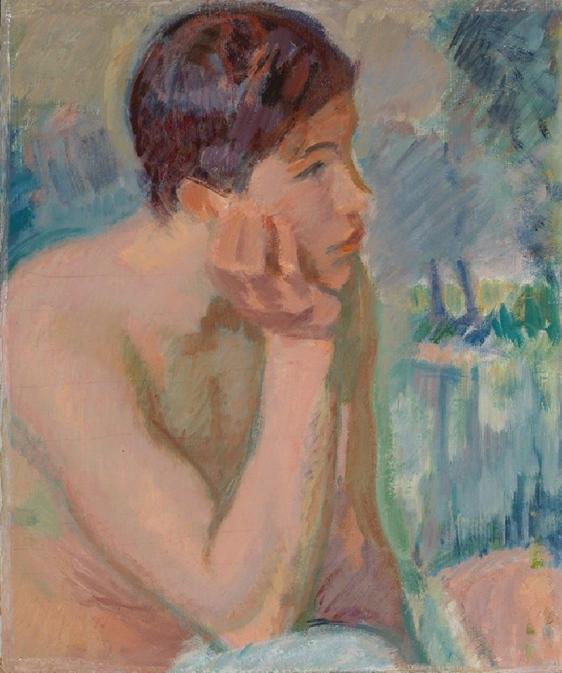 Lost in Thoughts (1922 - 1923) reproduction of painting by Magnus Enckell. ALL GICLEE PRINTS