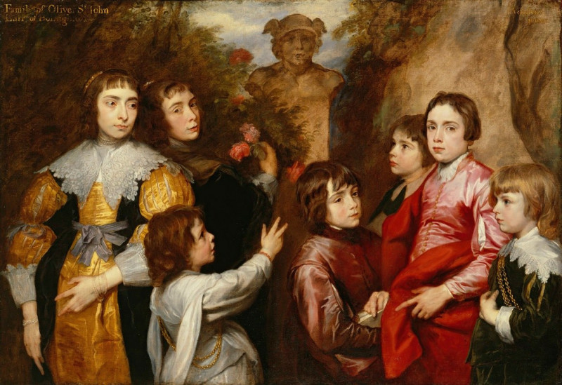 A Family Group (between 1634 and 1635) reproduction of painting by Anthony van Dyck. ALL GICLEE PRINTS