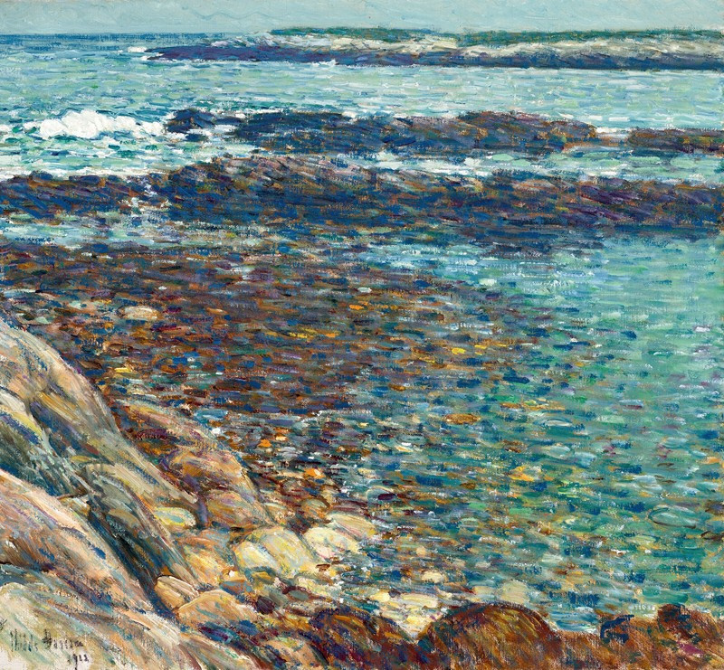 Spanish Ledges (1912) reproduction of painting by Childe Hassam. ALL GICLEE PRINTS