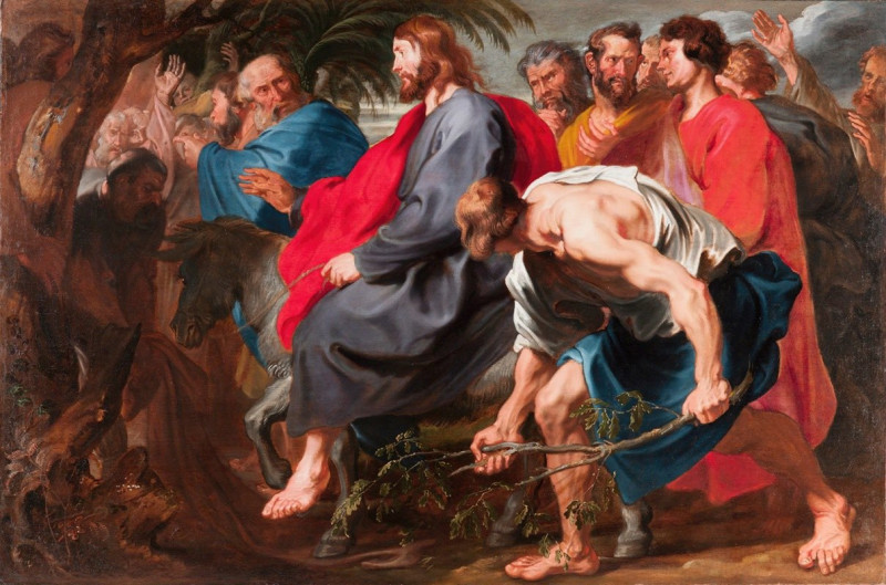 Anthony van Dyck reprodukcija The Entry of Christ into Jerusalem (1617), VISOS REPRODUKCIJOS , paveikslai, reprodukcijos inte...