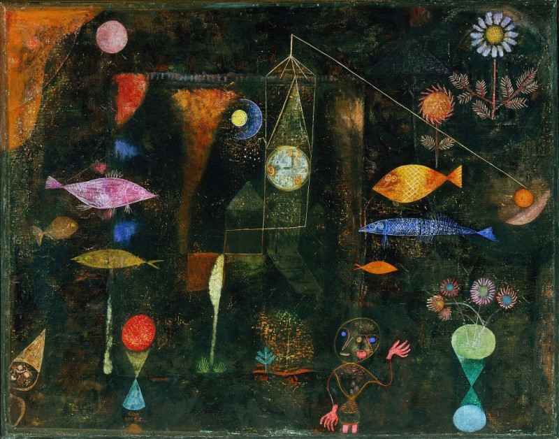 Fish Magic (1925) reproduction of painting by Paul Klee. ALL GICLEE PRINTS