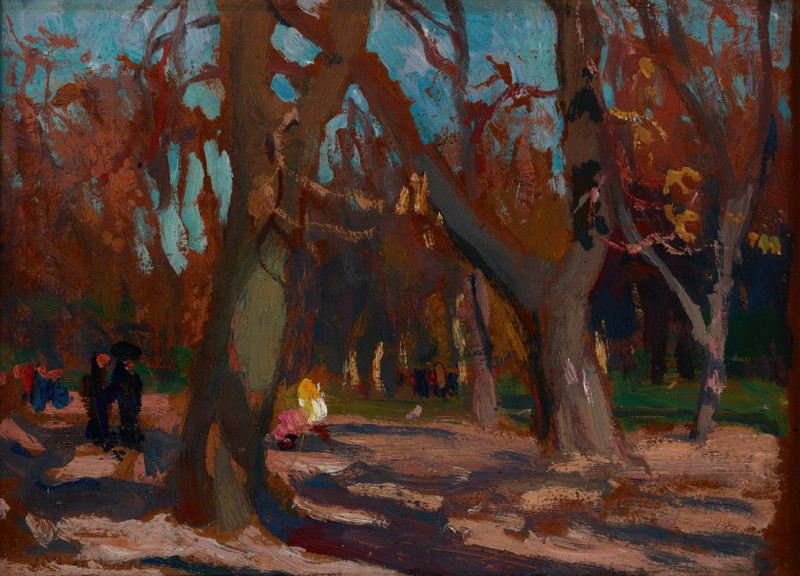 The Planty Park in Krakow (circa 1903) reproduction of painting by Jan Stanislawski. ALL GICLEE PRINTS