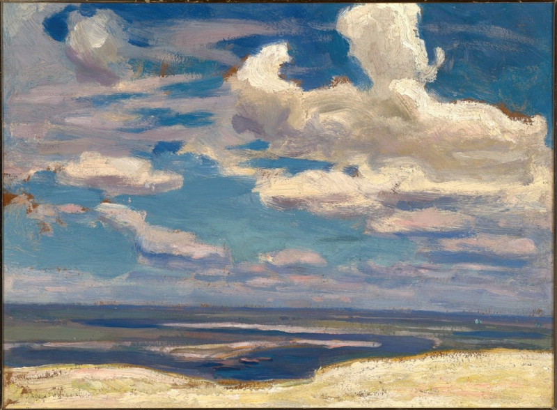 Jan Stanislawski reprodukcija Cloud over the Dnieper River (1903), VISOS REPRODUKCIJOS , paveikslai, reprodukcijos internetu