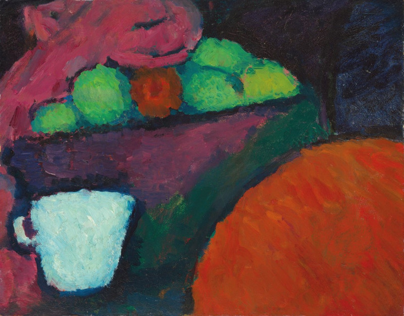 Stilleben mit Tasse (circa 1908) reproduction of painting by Alexej von Jawlensky. ALL GICLEE PRINTS