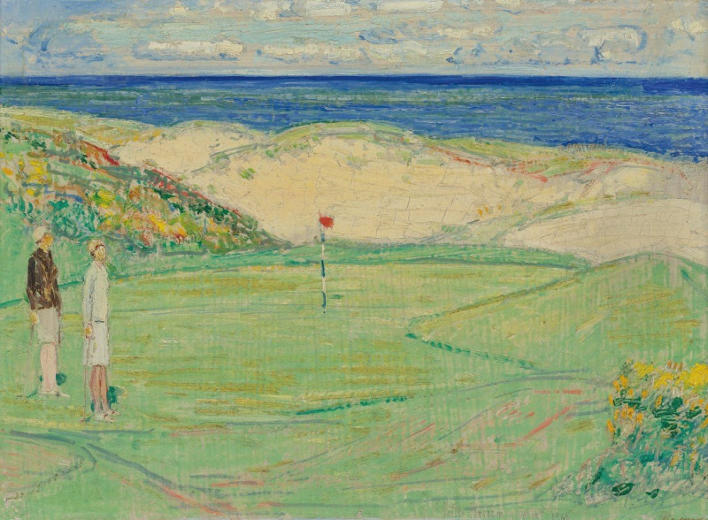 Childe Hassam reprodukcija East Course, Maidstone Club (1926), VISOS REPRODUKCIJOS , paveikslai, reprodukcijos internetu