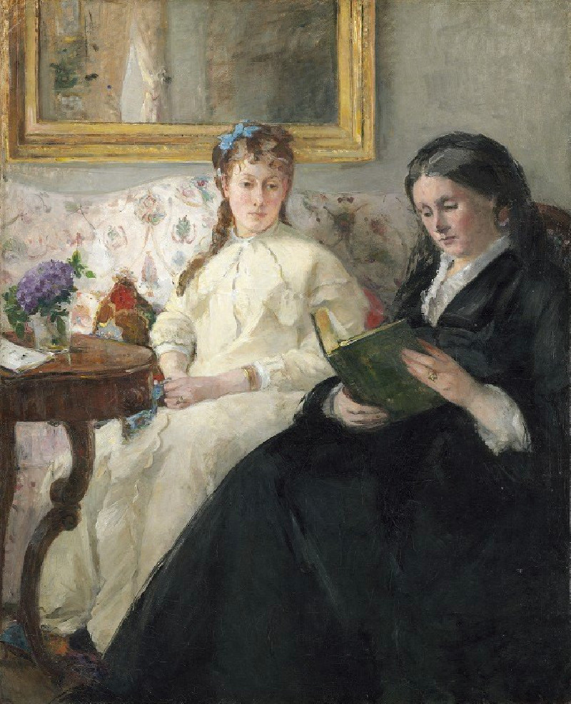 The Mother and Sister of the Artist (1869-1870) reproduction of painting by Berthe Morisot. ALL GICLEE PRINTS