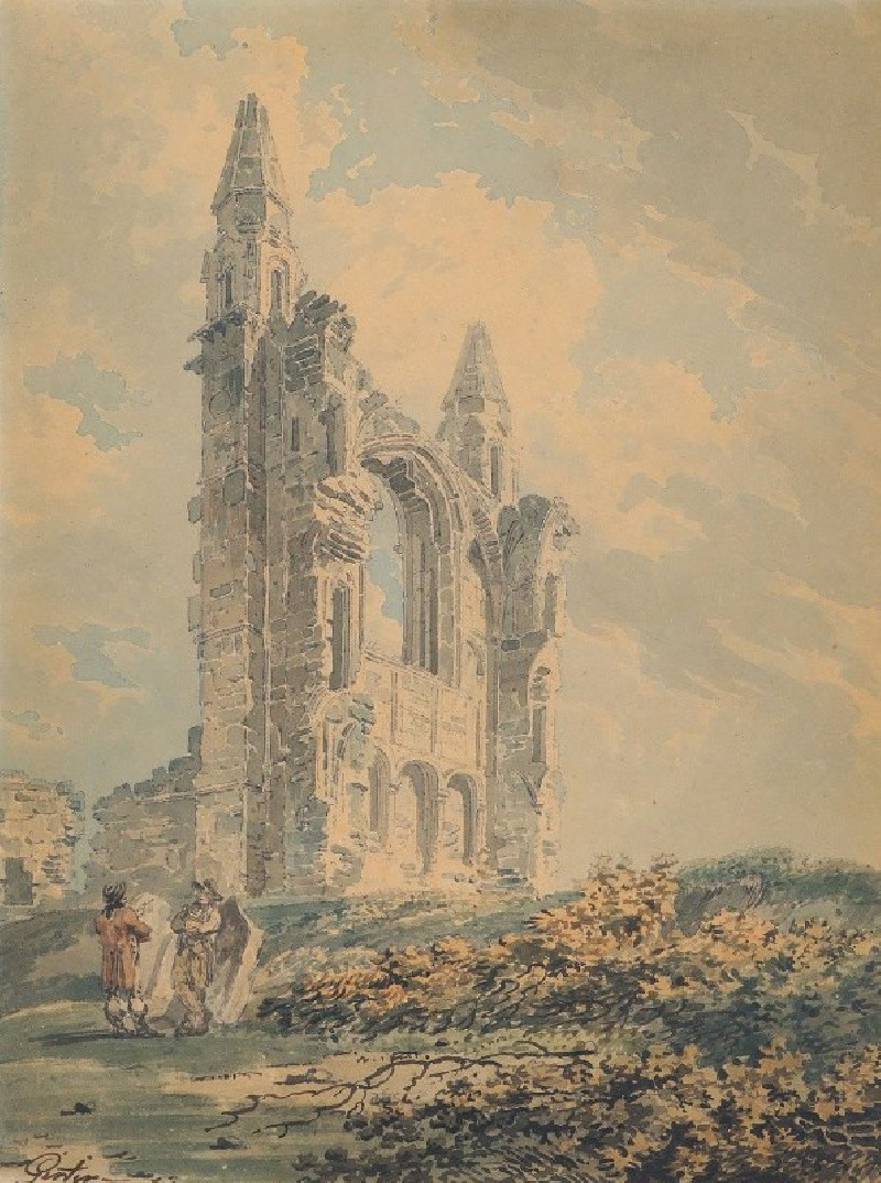 Ruins Of St Andrews Cathedral (1793) reproduction of painting by Thomas Girtin. ALL GICLEE PRINTS