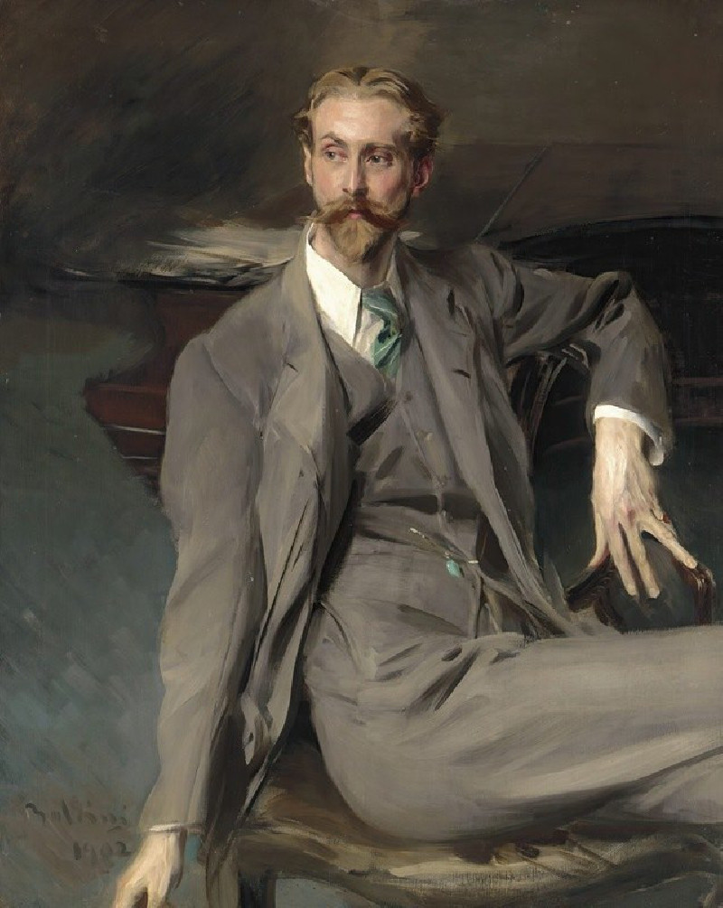 Portrait Of The Artist Lawrence Alexander (‘Peter’) Harrison (1902) reproduction of painting by Giovanni Boldini. ALL GICLEE ...