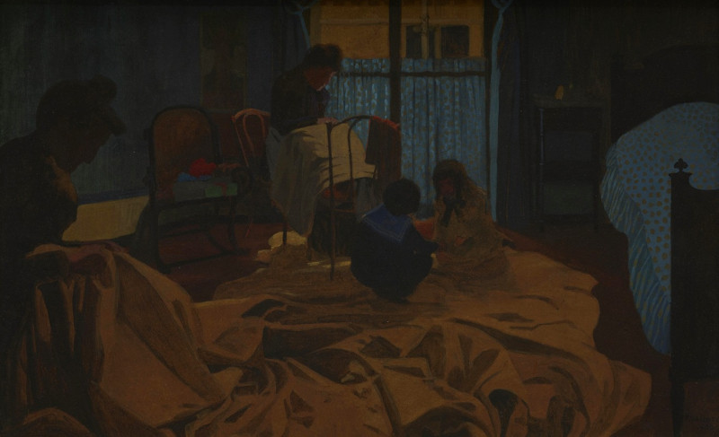 Félix Vallotton reprodukcija The Laundress, Blue Room (1900), VISOS REPRODUKCIJOS , paveikslai, reprodukcijos internetu