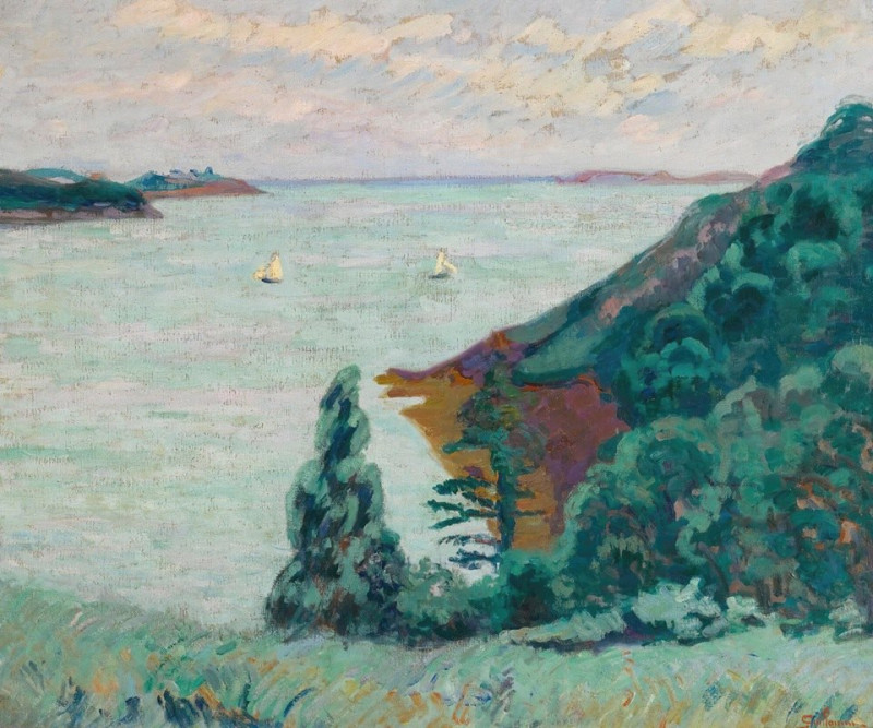 Saint-Servan (circa 1895) reproduction of painting by Armand Guillaumin. ALL GICLEE PRINTS