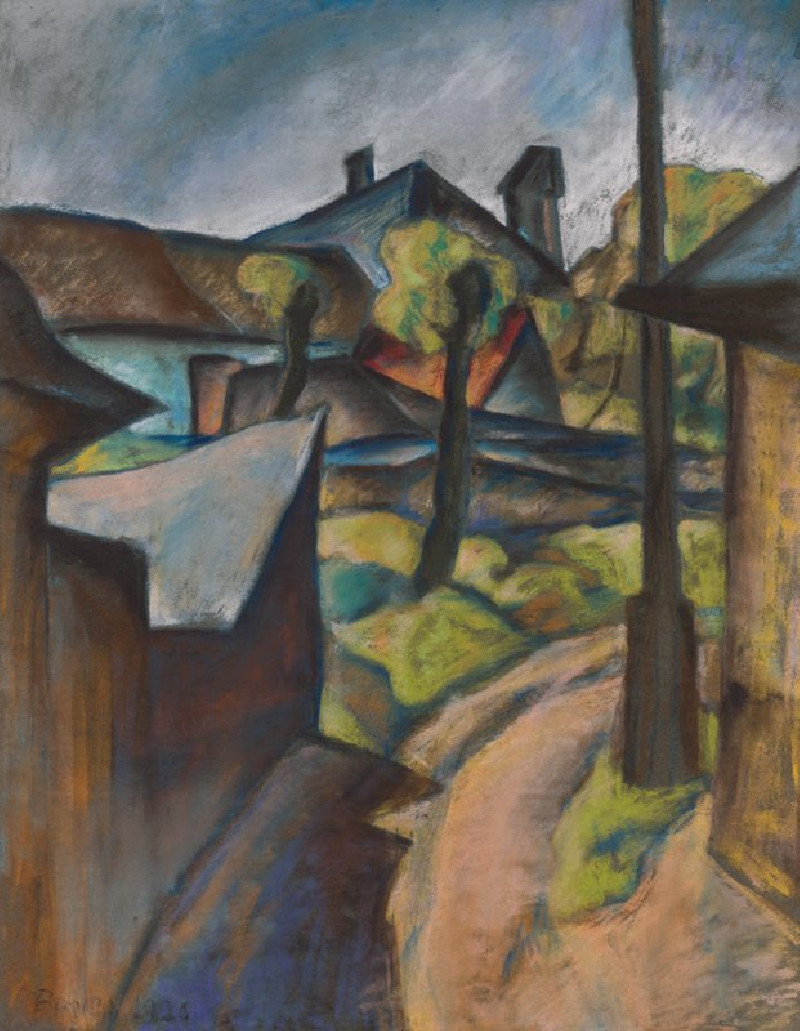 Na periférií Košíc (1926) reproduction of painting by Konštantín Bauer. ALL GICLEE PRINTS