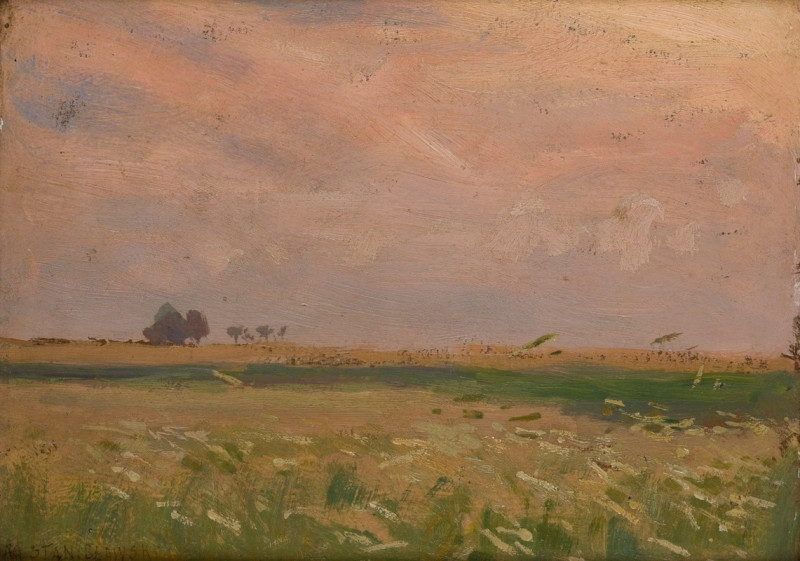 Fields near Bronowice (1902) reproduction of painting by Jan Stanislawski. ALL GICLEE PRINTS