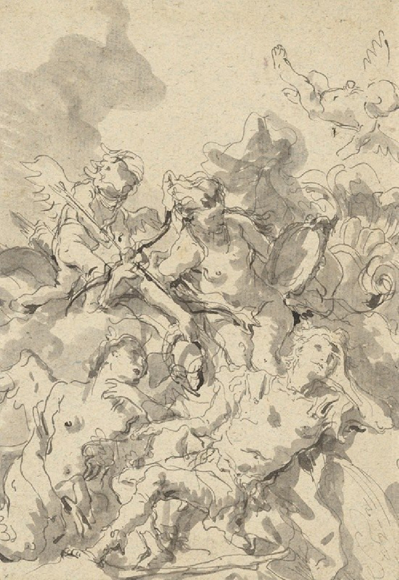 Giovanni Domenico Tiepolo reprodukcija Rinaldo Enchanted by Armida (mid-18th–late 18th century), VISOS REPRODUKCIJOS , paveik...