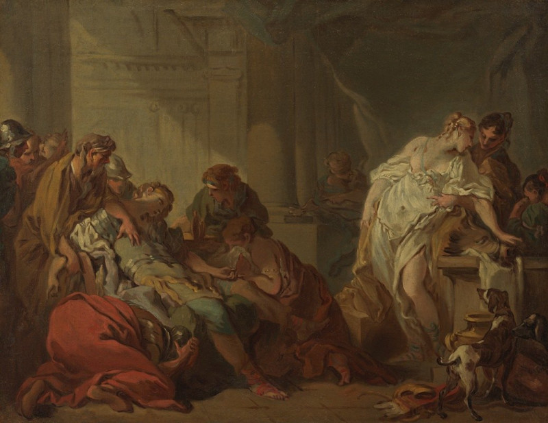 Death of Meleager (circa 1727) reproduction of painting by Francois Boucher. ALL GICLEE PRINTS