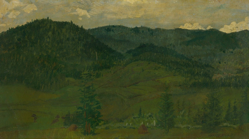 Ferdinand Katona reprodukcija Mountain landscape (1894–1920), VISOS REPRODUKCIJOS , paveikslai, reprodukcijos internetu