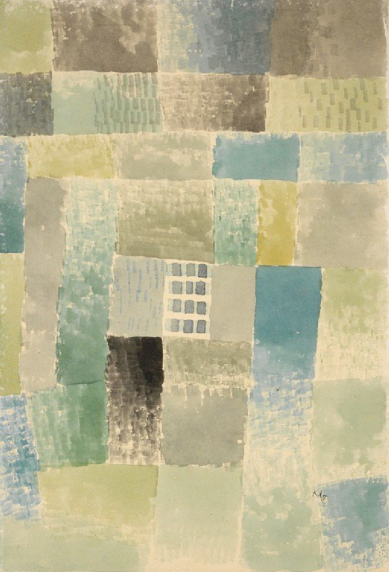 first house of a settlement (1926) reproduction of painting by Paul Klee. ALL GICLEE PRINTS