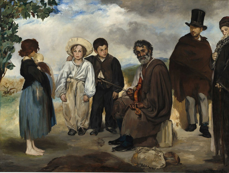 The Old Musician (1862) reproduction of painting by Edouard Manet. ALL GICLEE PRINTS