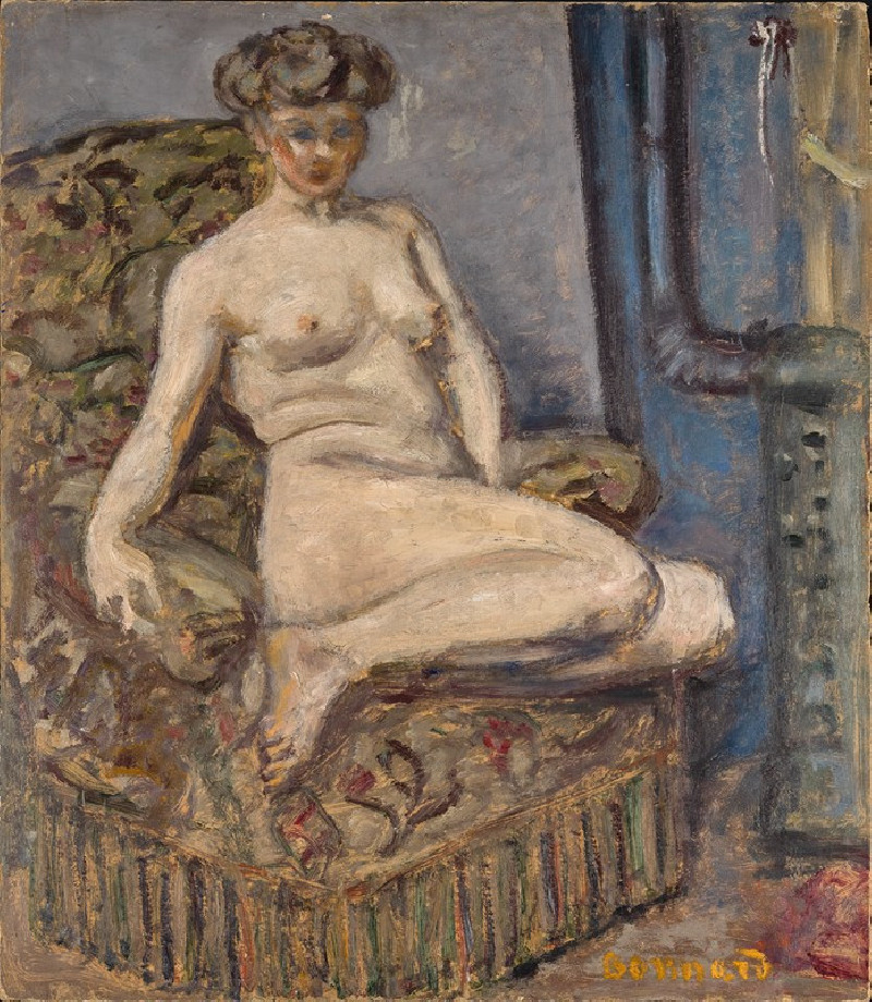 Model in Armchair (circa 1905) reproduction of painting by Pierre Bonnard. ALL GICLEE PRINTS